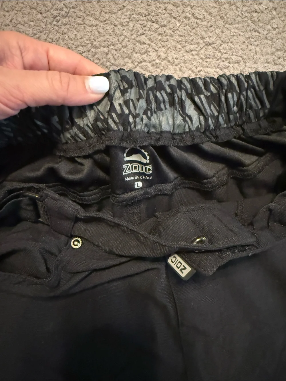 Men's Black Outdoor Performance Shorts